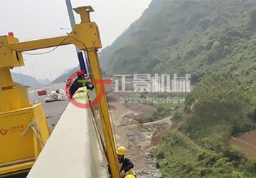 簡易橋梁排水管安裝車